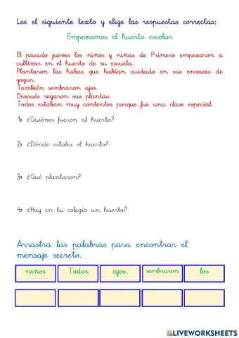 Lectura Comprensiva 1.