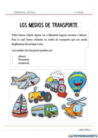 Los Medios de Transporte