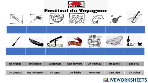 Mots du Festival du Voyageur