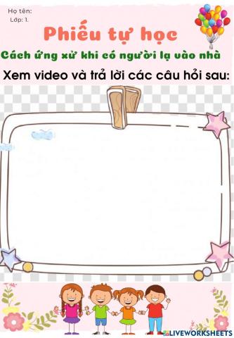 Làm gì khi ở nhà một mình