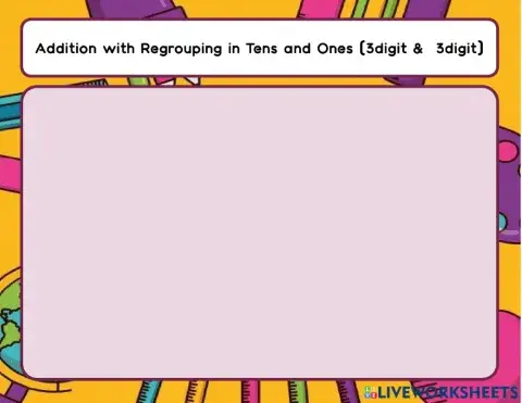 Yt Addition with regrouping tens and ones