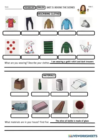 Unit 5: Behind the scences