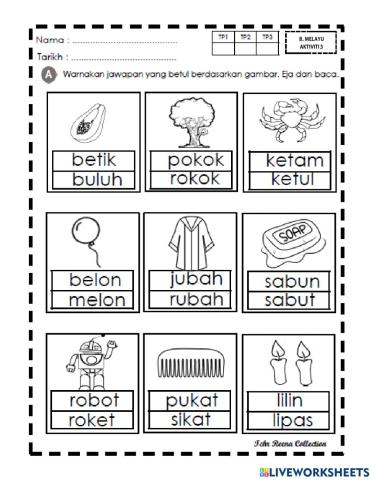 Membaca Perkataan KVKVK