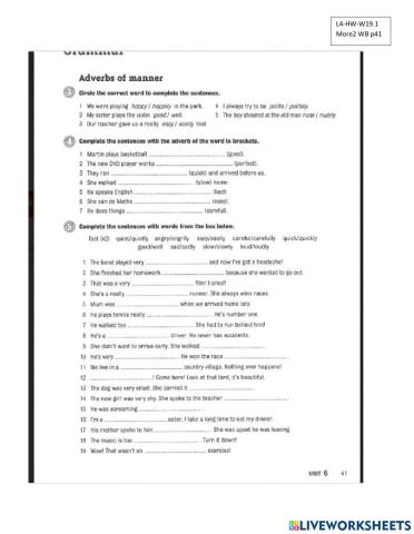 Adverbs vs adjectives