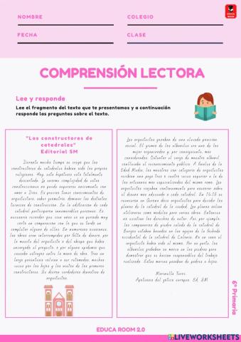 6º ud6 comprension lectora lengua
