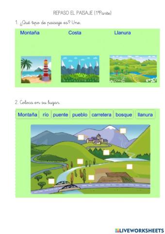 El paisaje y el agua