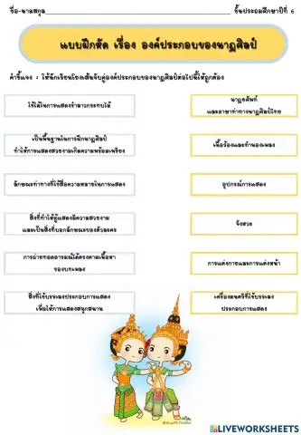 องค์ประกอบของนาฏศิลป์