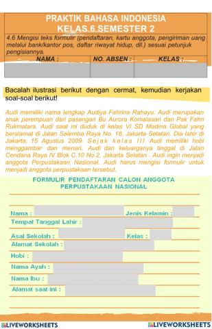 Praktik B.Indonesia Formulir