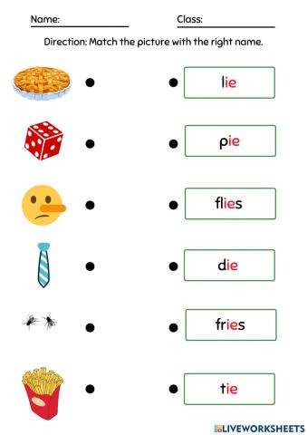Long Vowel I (ie) words