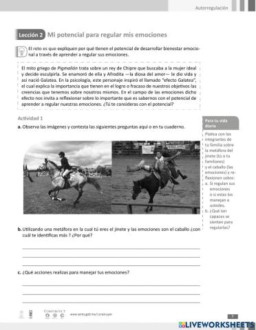 Lección 2 - Mi Potencial Para Regular Mis Emociones