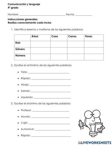 Palabras y significados