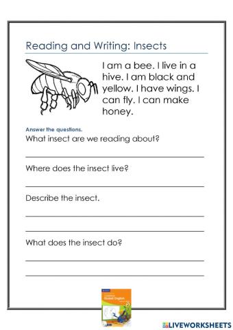 Reading and Writing: Insects