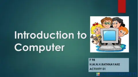 Introduction to computer