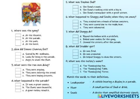 Scooby-doo and the Thanksgiving Terror