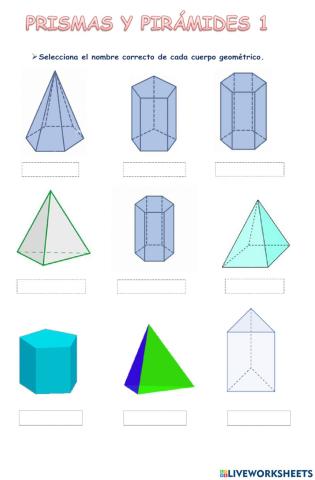 Prismas y pirámides