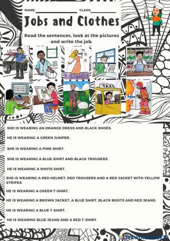 Clothes and jobs