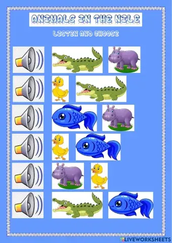 Animals in the river