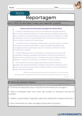 Gênero Reportagem