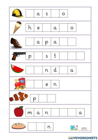 Completar con abecedario