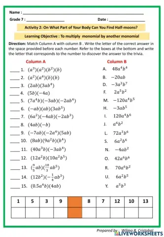 On what part of your body can you find half-moons?