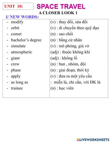 English 9- uit 10- a closer look 1