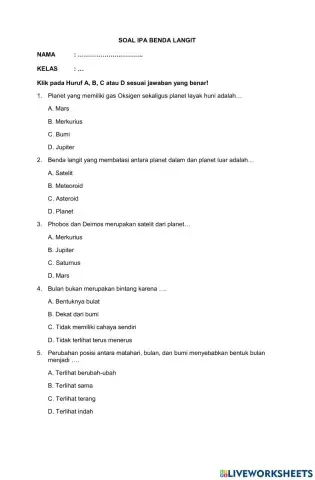 Pembelajaran Daring Tema 8 IPA 7