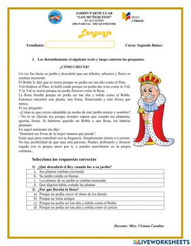 Aporte de lenguaje 2do parcial- 2do quimestre