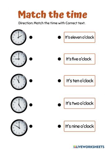 Bahasa Inggris Telling the Time