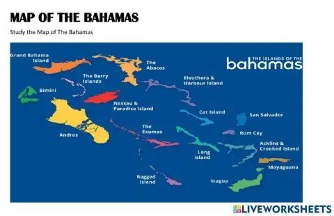 Map of The Bahamas