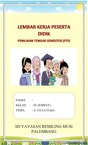 PTS  tema 6 kelas iv