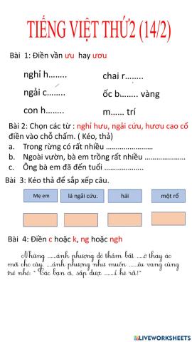 Tiếng Việt thứ 2 (14-2)