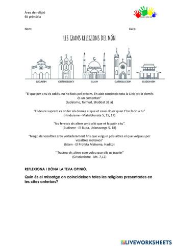 Les grans religions del món