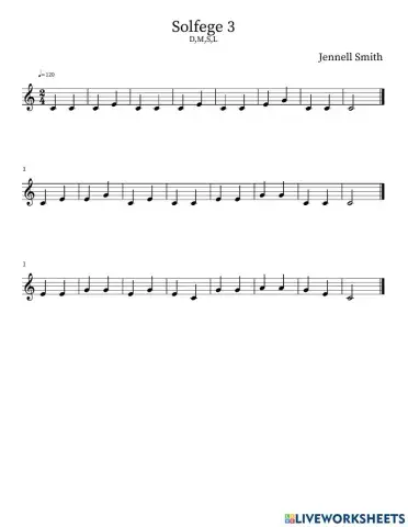 Solfege- Do, Mi, So, La