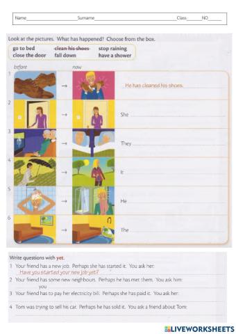 Present Perfect Tense