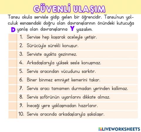 Güvenli Ulaşım
