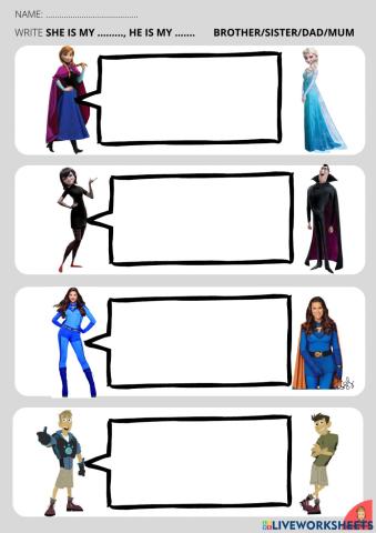 He is, she is family