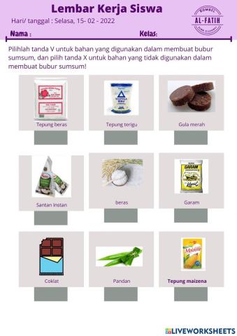 Bahan Membuat Bubur sumsum