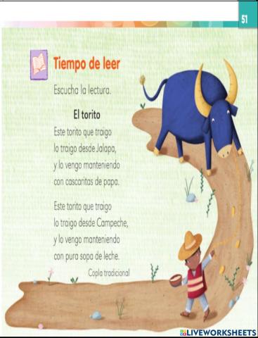 El torito, (lectura)