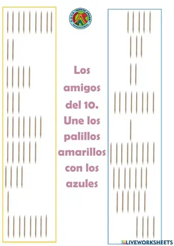 Amigos del 10 con palillos