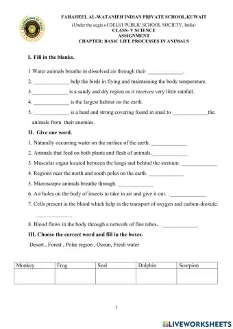 The basic life process