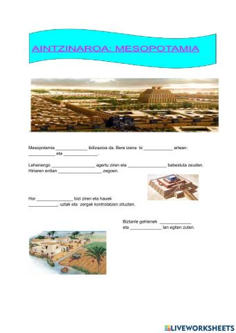 Aintzinaroa: mesopotamia