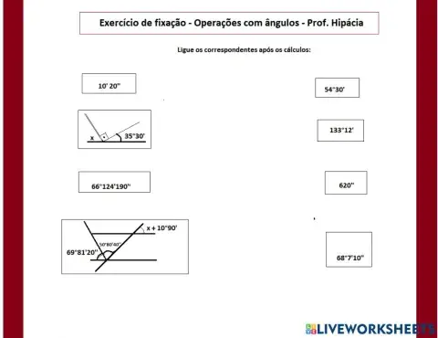 Angulos operaçõés