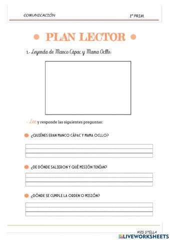 Plan Lector-Manco Cápac y Mama Ocllo