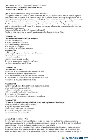 Comprensión lectora 1