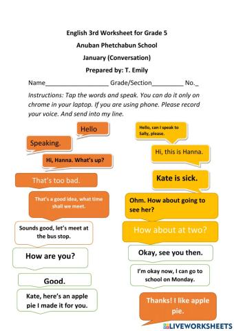 Listening to the conversation