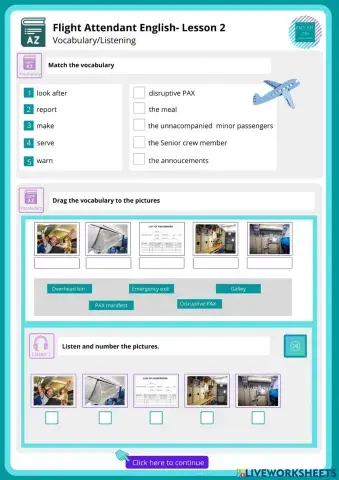 Flight attendant-Lesson 2