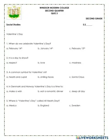 Social studies quiz 3 2ndq
