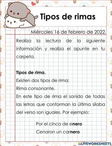 Tipos de rimas