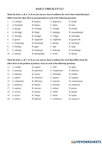 E9 - FT - Pronunciation 2