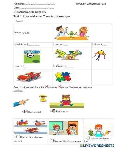 Unit 15 Do you have any toys?